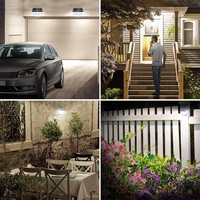 Northland extérieur maison crépuscule à l'aube rechargeable jardin LED panneau solaire puissance pir inondation sécurité applique murale avec détecteur de mouvement