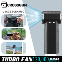Crossgun USB charge batterie turbine électrique JetFan Portable Mini Turbo ventilateur Vertical petite éolienne pour voiture