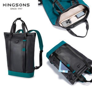 Kingsons <b>Laptop</b> <b>Backpack</b> 20-35L Water Resistant Expandable Capacity Unisex Outdoor Travel Bag With Handle - Product Image 2