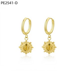 Amy Amy Sun <b>Face</b> Drop Earrings Silver Plated Alloy Women's Vintage Fashion Jewelry Gift PE2541 - Product Image 2