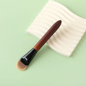 Brocha de Maquillaje de Una Sola Hoja para Base, Brocha Plana Angulada para Base Líquida y Mascarillas, Herramienta de Maquillaje que No Deja Marcas - Product Image 6
