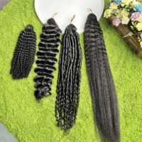 Cheveux vierges vietnamiens de qualité 12A, alignés sur les cuticules, extensions de cheveux bouclés Pixie de haute qualité pour crochet