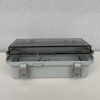 Boîtier de jonction étanche IP67 en ABS Yiku, boîtier électrique extérieur série F, couvercle gris, protection des oreilles pour instruments électroniques