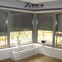 Volets horizontaux automatiques en alliage d'aluminium Stores Système de persiennes roulantes électriques Hurricane pour hôtels Prix Obturateur extérieur