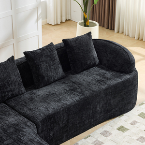 Sofá Moderno de Dos Plazas en Forma de L, Ecológico, de Lana, para Sala de Estar - Product Image 2