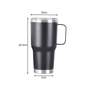 Gobelet en acier inoxydable de 30oz avec poignée Tasse à café isolée Tasse à café de voyage thermique sous vide à double paroi pour boissons chaudes/froides - Product Image 2