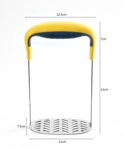 Wholesale Stainless Steel Potato Pusher Pressed Masher Puree Fruit Maker Smooth Mashed Potatoes Crusher <b>Kitchen</b> <b>Gadget</b> - Product Image 2