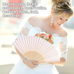 Tre Và Lụa Nhỏ Cầm Tay <span class=keywords><strong>Fan</strong></span> Hâm Mộ Trang Trí Tay Người Hâm Mộ Cho Đảng Tặng Tre Gậy Đẹp Đám Cưới Nhỏ Tay <span class=keywords><strong>Fan</strong></span> Hâm Mộ - Product Image 5