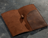 Porte-chèques en cuir véritable léger et durable pour restaurant, hôtel, bar – Présentoir de factures pour restaurant