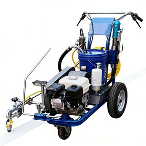 Équipement de marquage routier hydraulique à peinture à froid pour travaux de construction intensifs, destiné aux voies de circulation payantes - Product Image 1