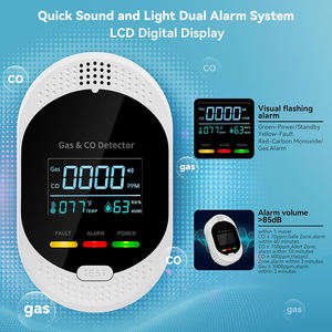 Détecteurs <span class=keywords><strong>de</strong></span> <span class=keywords><strong>monoxyde</strong></span> <span class=keywords><strong>de</strong></span> <span class=keywords><strong>carbone</strong></span> 4-en-1, détecteurs d'alarme <span class=keywords><strong>de</strong></span> gaz naturel à brancher avec alarme double sonore <span class=keywords><strong>et</strong></span> lumineuse, température <span class=keywords><strong>et</strong></span> humidité - Product Image 3