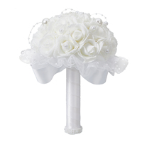 Accessoires de mariage anniversaire fiançailles saint valentin décoration fleurs rose pour mariée mariage bouquet de fleurs