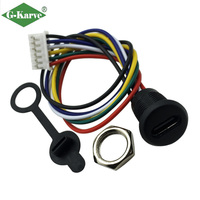 Connecteur USB Type C Femelle 6P à Prix d'Usine, Port de Charge à Soudure par Fil en Cuivre, Charge Rapide 2A pour Rasoir Électrique, Connecteur 2P