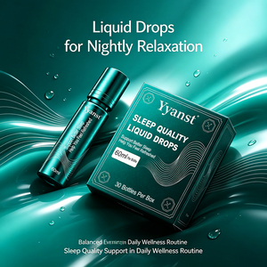 Gouttes buvables relaxantes pour la nuit, formule douce, complément bien-être pour la détente nocturne des adultes, routine de relaxation, soins de santé OEM - Product Image 3