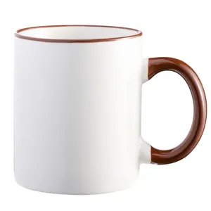 Fornitore di tazze a sublimazione all'ingrosso tazza da caffè in ceramica bianca da 11 once a buon mercato cambia colore tazza magica a sublimazione vuota