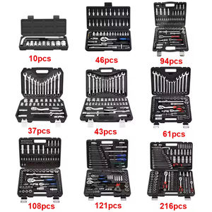 Kit Herramientas de réparation automobile ensemble d'outils de mécanique automobile boîte d'outils à main jeu de clés à douille trousse d'outils multifonctions ensembles de douilles - Product Image 4