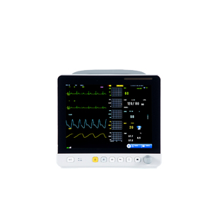 Y tế thú y 12 inch có thể sạc lại di động quan trọng dấu hiệu màn hình với SpO2 Temp NIBP xung <span class=keywords><strong>oximetry</strong></span> đa thông số màn hình - Product Image 2