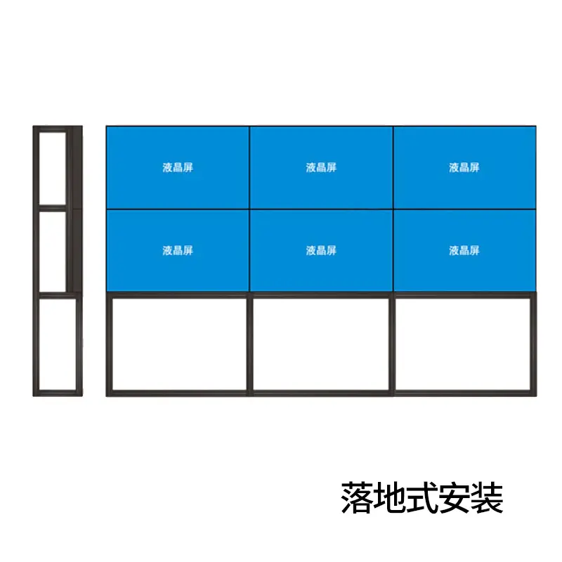 จอแอลซีดีวิดีโอติดผนังหน้าจอ3x3สำหรับโฆษณา