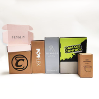 Boîtes postales personnalisées avec logo 2 plis emballage en papier ondulé pour boîte d'expédition de commerce électronique