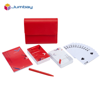 Ensemble d'emballage de cartes à jouer en cuir PU personnalisé, étanche 100 % PVC, pour le Koweït, l'Arabie Saoudite et les Émirats Arabes Unis