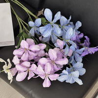 3D-Flammenorchidee, künstliche Seidenblumen, Veranstaltungsort, Blumenarrangements, Schaufensterdekoration, Heimdekoration, Fotografie