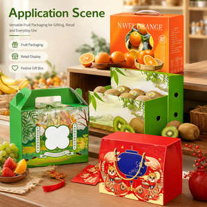 Caja de Cartón Corrugado para Frutos Secos y Frutas al por Mayor, Económica, de Alta Capacidad, Portátil, Duradera y Ecológica, con Empaque Personalizado - Product Image 3