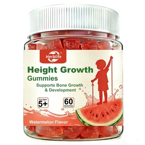 Factory OEM Teenagers & 5+ Kids Children 60 Pieces Capsule Tablet Watermelon Teddy <b>Bear</b> Candy Supplement Height Growth Gummies - Product Image 1