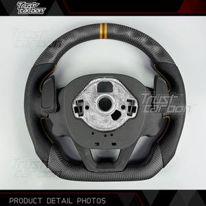 Volante de Fibra de Carbono con Acabado Mate Personalizado para <span class=keywords><strong>Seat</strong></span> Cupra Tavascan Terramar Formentor VZ <span class=keywords><strong>Leon</strong></span> Ibiza Ateca Arona - Product Image 5