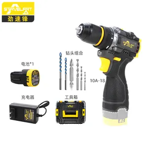 Máquina De Perfuração De Mão Sem Fio Recarregável para Casa Ferramentas Elétricas Portáteis Máquina De Perfuração Portátil Hammer Drill Set