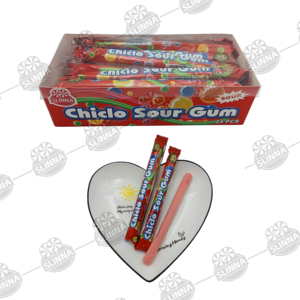 Chiclo Long Stick Fruity Sour Bubble <span class=keywords><strong>Gum</strong></span> Halal Vente en <span class=keywords><strong>gros</strong></span> Bonbons à mâcher fruités acidulés emballés individuellement Boîte <span class=keywords><strong>de</strong></span> présentation - Product Image 1