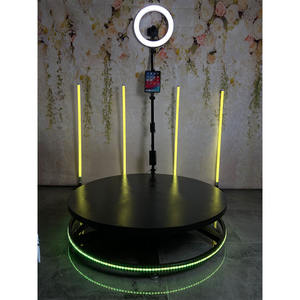 Cabine <span class=keywords><strong>photo</strong></span> professionnelle avec plateforme tournante de 360 degrés, appareil pour photos et selfies, distributeurs automatiques 360 - Product Image 4