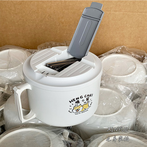 เฮงเชย์ ชามสแตนเลสมีฝาปิด ลายการ์ตูน ปิดสนิท สำหรับใช้ในบ้าน - Product Image 3