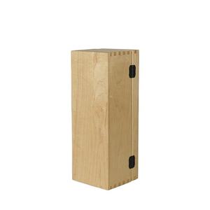 Boîte à vin en bois laqué en chêne avec logo gravé au laser personnalisé, fabrication artisanale DS, DSW-1022, emballage en vrac - Commande personnalisée acceptée - Product Image 3