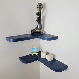 Customized Home Decor Handmade Solid <strong>Pine</strong> Rustic Wooden Kitchen <strong>Corner</strong> Floating <strong>Shelf</strong> - Product Image 3