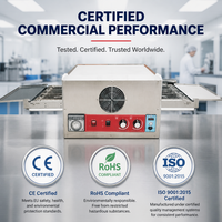 Commerciële elektrische maïspizzaoven, machine met hoge efficiëntie, digitale besturing, automatische vloerband, bakkerijapparatuur