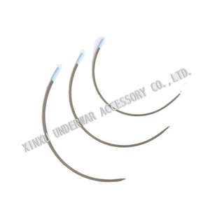 Soutien-gorge à armatures en acier inoxydable argenté personnalisé avec poudre de nylon importée de France pour robe de mariée et accessoires de sous-vêtements - Product Image 1