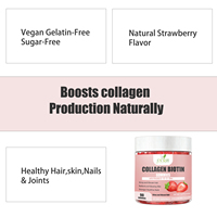 Gummies de collagène et de biotine de haute qualité, complément alimentaire, vitamine biotine, favorise la croissance saine des cheveux, stimule la santé des os, gummies
