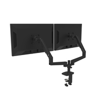 Support de moniteur à double bras X-Transfo 13-34 pouces avec fixation par pince de bureau, ressort à gaz, rotation à 360° et compatibilité VESA 75/100 mm
