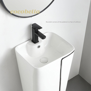 Bassin en céramique confortable, une pièce, siphon, coloré, pour salle de bain, toilette, bol, inozoro, arabie saoudite - Product Image 3