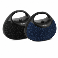 Enceinte portable Bluetooth en tissu avec poignée, motif léopard, sans fil, stéréo, basses puissantes, pour extérieur, commande en gros YE-168
