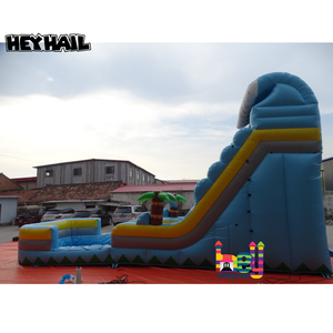 Vente flash : <span class=keywords><strong>toboggan</strong></span> aquatique <span class=keywords><strong>gonflable</strong></span> à double ligne de 32*12*20 pieds, qualité commerciale, PVC vinyle bleu et jaune, attraction de <span class=keywords><strong>fête</strong></span> <span class=keywords><strong>foraine</strong></span> en plein air - Product Image 5