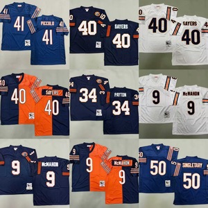 Maglia retrò da uomo dei Chicago Bears <span class=keywords><strong>Walter</strong></span> Payton Split Legacy Retired Player # 34 Payton # Maglia da Calcio Americana 54 Urlacher - Product Image 6