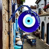 Turc bleu mauvais œil pendentif Nazar amulette ornement écologique voiture/maison/jardin/porte-clés Protection tenture murale verre porte-bonheur