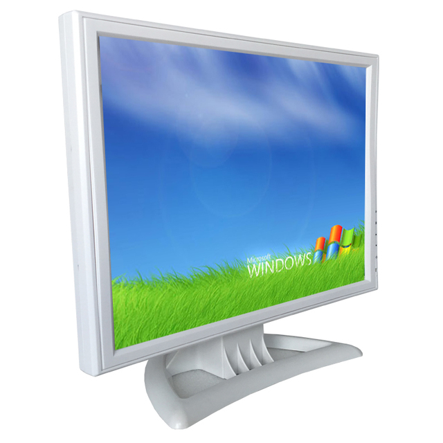 17 Inch White 4:3 Full HD LED LCD Screen Desktop Monitor for Office with VGA Input