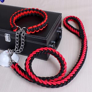 KingHon - Juego de Correa y Collar de Nailon Trenzado para Perro, Disponible en 26 Colores, Correa para Mascotas al por Mayor - Product Image 2