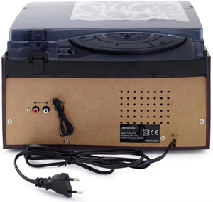 Tourne-disque rétro en bois personnalisé en usine, lecteur de cassette et de CD 10-en-1, enregistreur, Bluetooth, USB, SD, FM, AM, lecteur de disques vinyles, décoration intérieure - Product Image 5