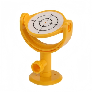 <span class=keywords><strong>Mini</strong></span>-prisme de topographie, cible réfléchissante avec support, en plastique ABS jaune, diamètre 60 mm, avec réticule imprimé - Product Image 2