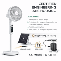 Ventilateur portable rechargeable mini avec lumières, port de charge, batterie LiFePO4, panneau solaire, répulsif anti-moustiques domestique et tue-insectes