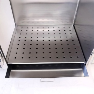 Cage pour animaux de compagnie en acier inoxydable massif de qualité médicale à 5 portes - Niche vétérinaire 304 avec pieds antidérapants pour grands chiens et hôpitaux vétérinaires - Product Image 5