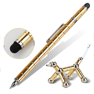 Creative Fun Metal Magnet Pent Gift Box Magnetic Fidget Pen Classic Stationery School Office Creative Deformation Gift